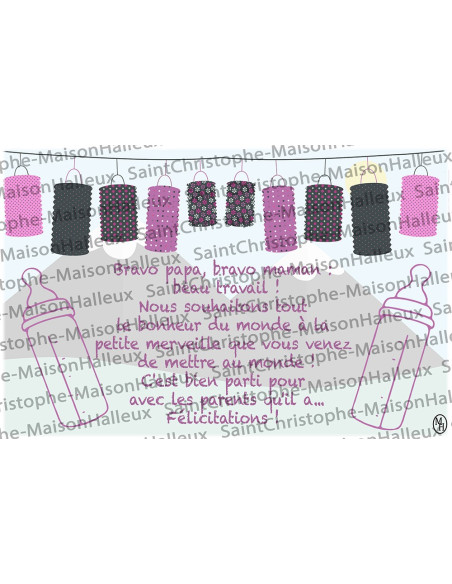 Baby-Postkarte - magnetisch