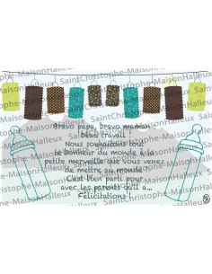 Baby-Postkarte - magnetisch