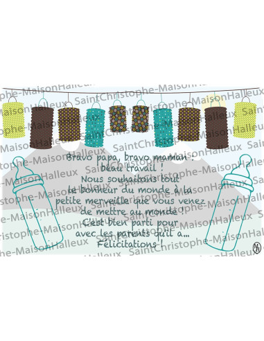 Baby-Postkarte - magnetisch