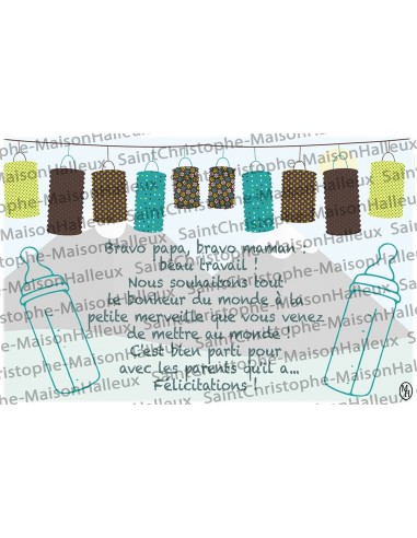 Postal de bebé - magnética