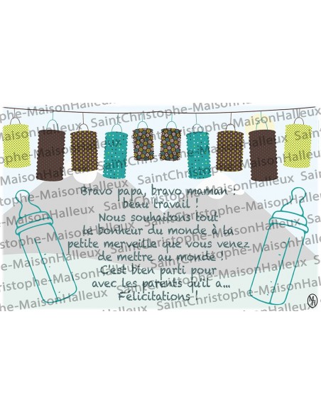 Baby-Postkarte - magnetisch