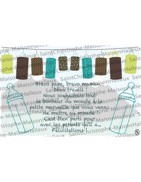 Baby ansichtkaart - magnetisch