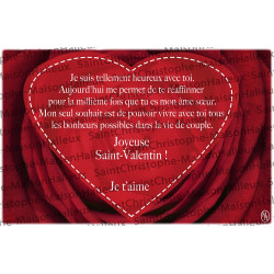 Valentinstag Postkarte - magnetisch