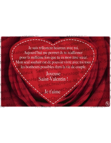 Valentine's Day postcard - magnetic