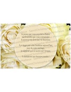 Postal de la boda - magnética