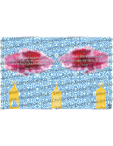 Carte postale Proverbe - aimantée