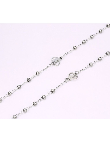 Rosario in acciaio inossidabile