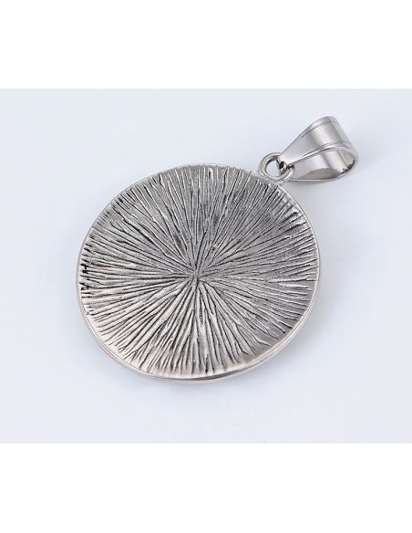 Pendentif Oeil de Râ- acier inoxydable