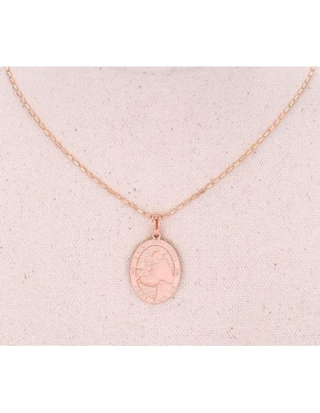 Halskette mit Anhänger Medaille Heilige Antonius