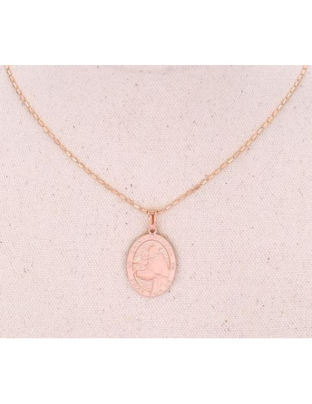 Collier avec pendentif médaille Saint Antoine