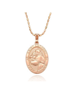 Ketting met hanger medaille Heilige Antonius
