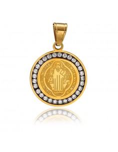 Medalla Sintética San Benito Swarovski