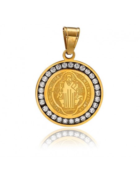 Médaille Saint Benoit Swarovski Synthetique