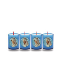 Bougies Veilleuses Vierge Miraculeuse - 4 pièces