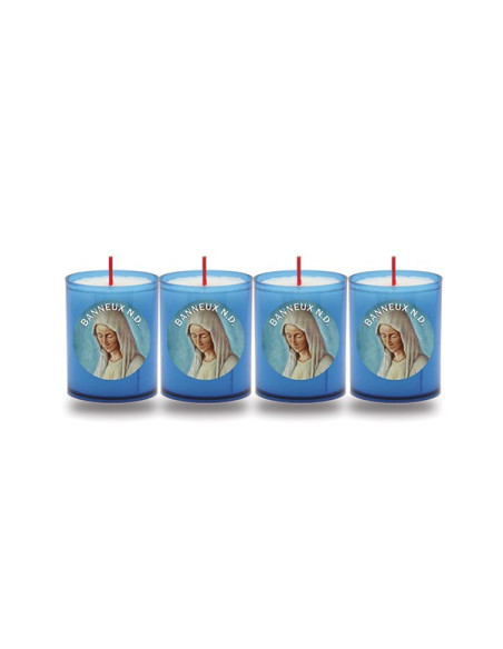 Miraculous Virgin Night Light Candles - 4 pieces