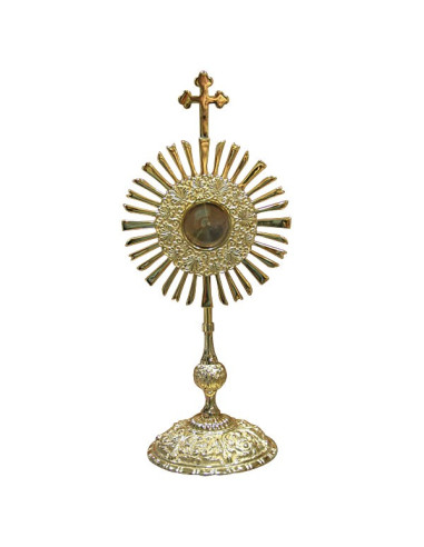 Reliquiar Monstranz mit Multicolor-Steine