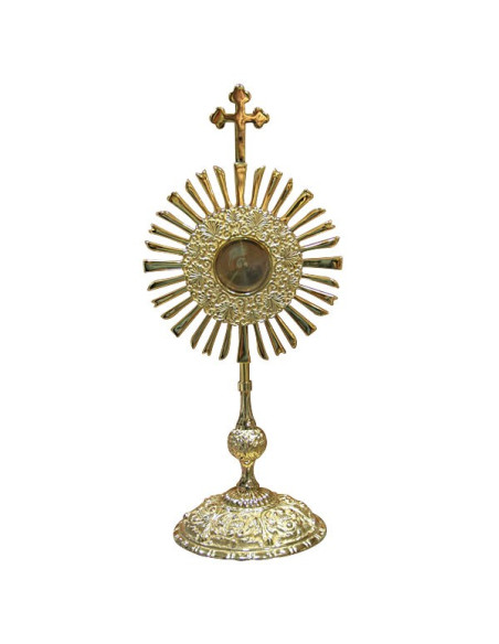 Reliquiar Monstranz mit Multicolor-Steine