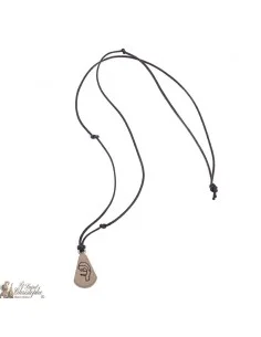 Collier pendentif de la Vierge Marie en bois