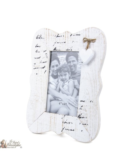 Fotolijst met houten hart