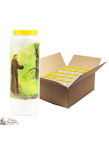 Novena kaarsen bij Heilige Franciscus van Assisi - 20 stuks