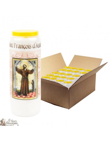 Novena kaarsen bij Heilige Franciscus van Assisi - 20 stuks