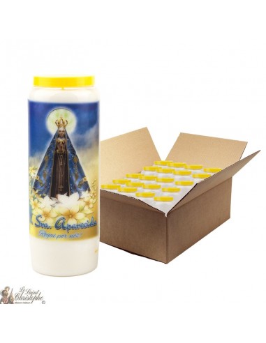 Novena candles to the Virgin Mary of Aparecida - 20 pieces
