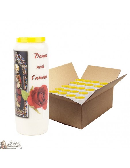 Bougies de Neuvaine à Saint Valentin pour l'amour - 20 pièces