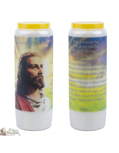 Bougies de Neuvaine Jésus prière - 20 pièces