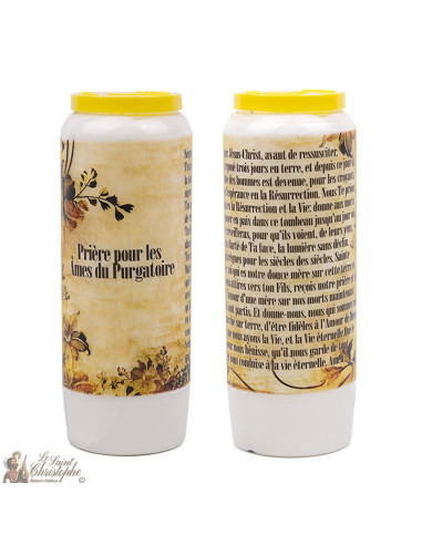 Candele Novena con le anime del Purgatorio - 20 pezzi