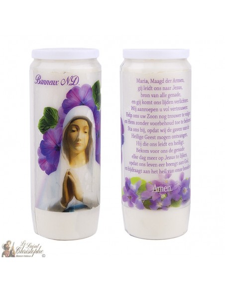 Virgin Novena kaarsen van de armen van Banneux N.D. - 20 stuks