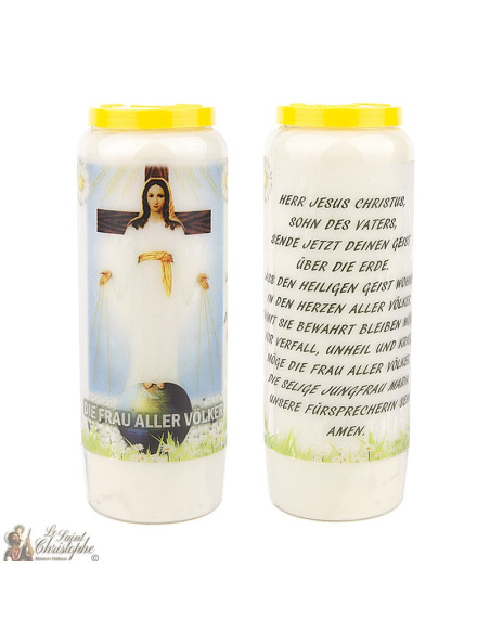 Bougies de Neuvaine Notre dame de tous les Peuples  - 20 pièces