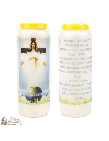 Velas de Novena Nuestra Señora de Pellevoisin - 20 piezas