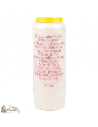 Bougies de Neuvaine Je vous salue Marie  - 20 pièces