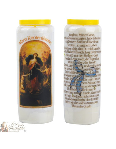 Candle of Mary Novena that undoes the Knots - 20 pieces
