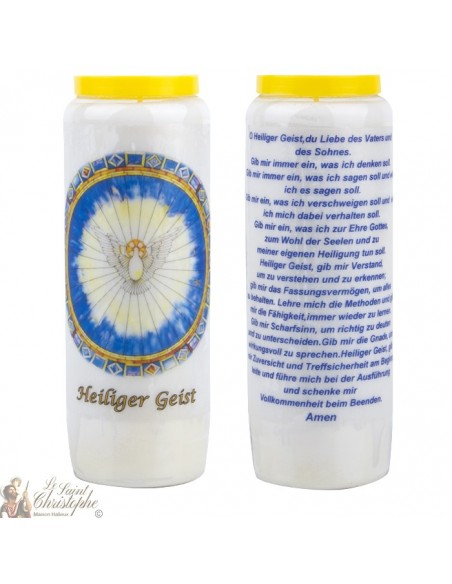 Velas de Novena del Espíritu Santo - 20 piezas