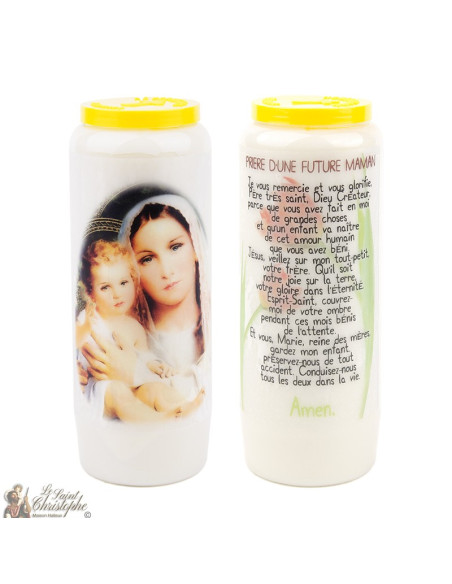 Novena candles for a mother-to-be - 20 pieces