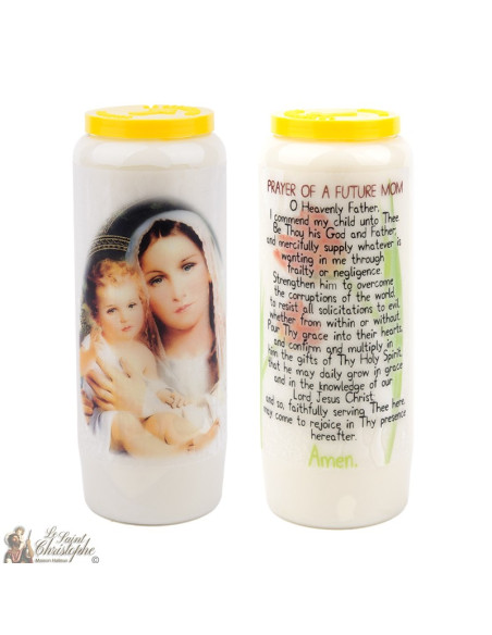 Novena candles for a mother-to-be - 20 pieces