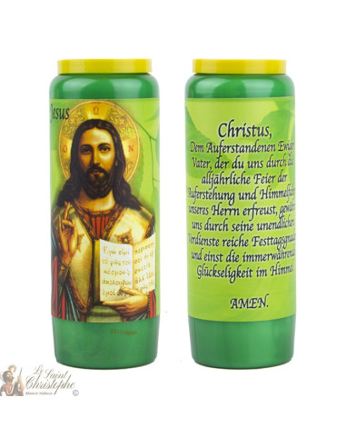 Bougies de Neuvaine Jésus prière - 20 pièces