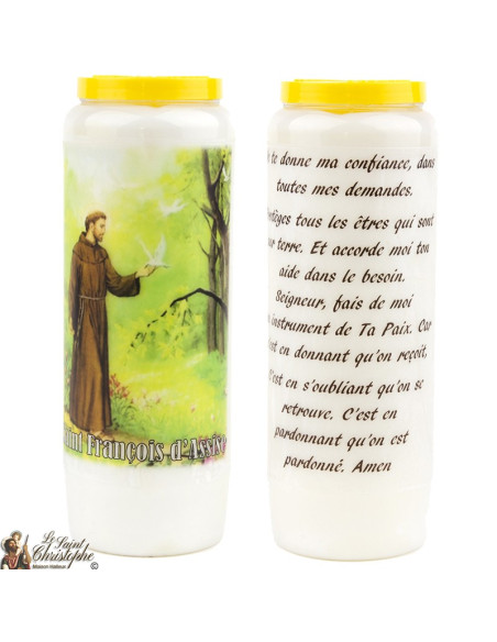 Candele Novena a San Francesco d'Assisi - 20 pezzi