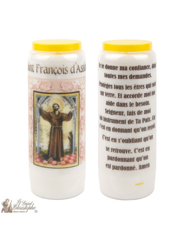 Novenakerzen im Heiligen Franziskus von Assisi - 20 Stück