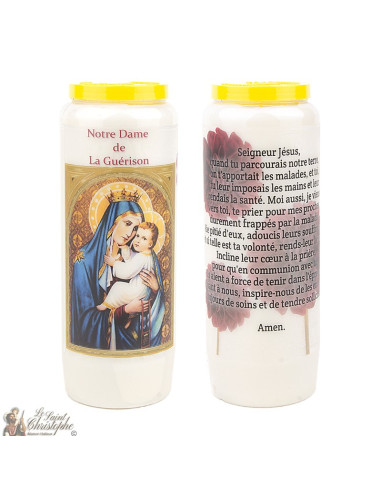 Bougies de Neuvaine Vierge marie de Lourdes  - 20 pièces