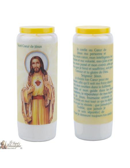 Velas de Novena del Sagrado Corazón de Jesús - 20 piezas