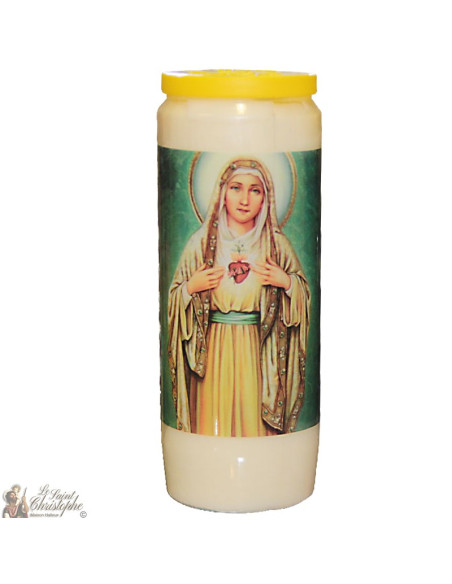 Velas de Novena del Sagrado Corazón de María - 20 piezas