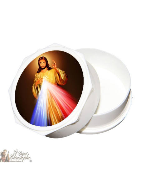 Boite chapelet Christ Miséricordieux