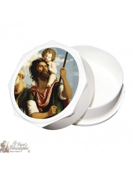 Boîte chapelet Saint Christophe