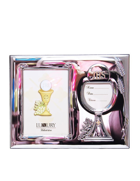 Cadre Photo Communion en Argent - 9 x 13 cm