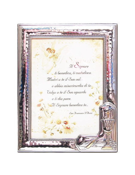 Cornice portafoto Comunione in argento - 9 x 13 cm
