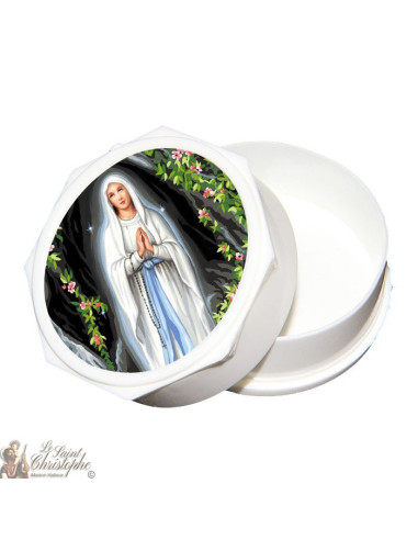 Caja para rosarios Nuestra Señora de Lourdes