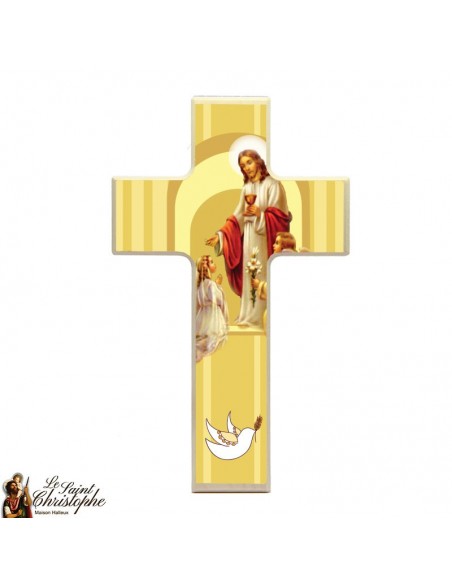 Cruz de madera para niña comunión
