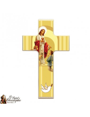 Wooden cross for girl communion